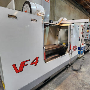 HAAS VF-4 CNC Vertical Mill 50"x20" Machine Center, 4th Axis Ready