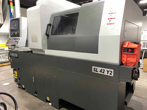 2017 GENTURN SL-42 8-Axis CNC Swiss Lathe w/ Live Tooling Dual Y-Axis & C-Axis