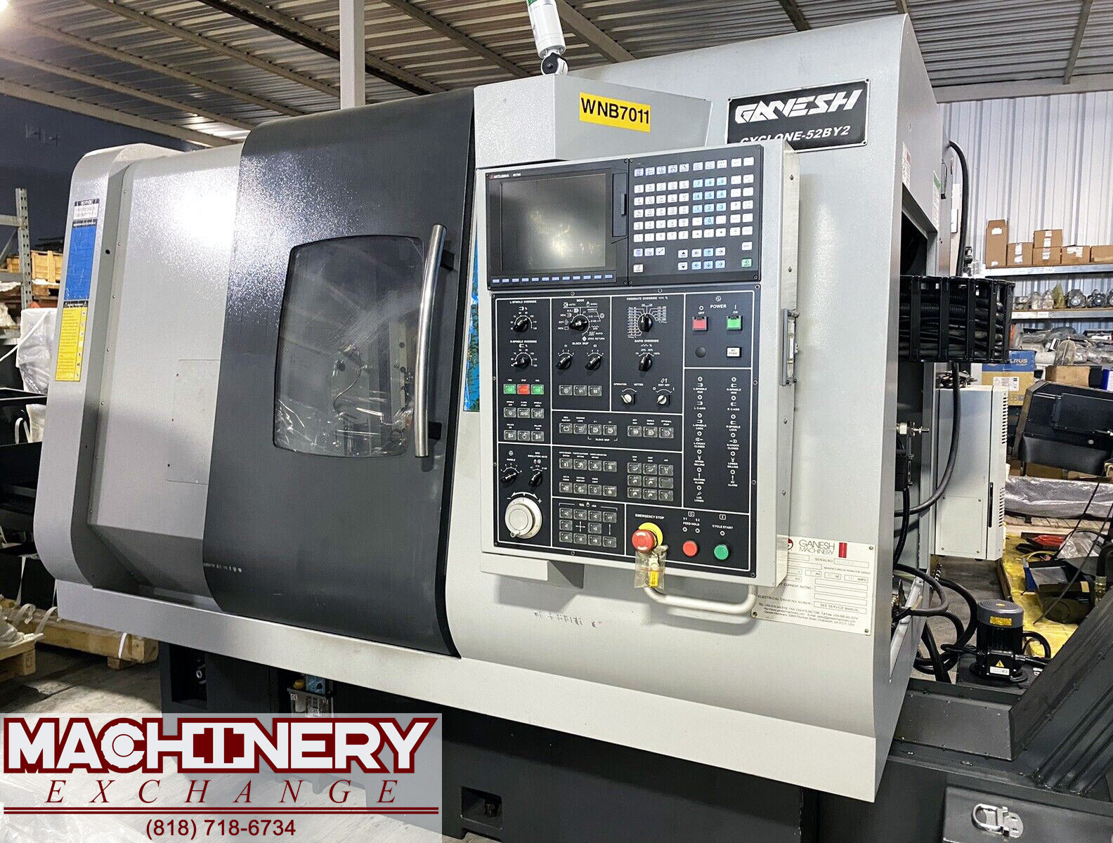 2016 GANESH CYCLONE 52 CNC Lathe - Dual Spindle 9 Axis Live Tool w