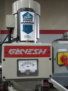 GANESH 3-AXIS CNC Knee Mill model GMV-1 w/ 9"x42" Table, Pwr DrawBar, Auto Lube